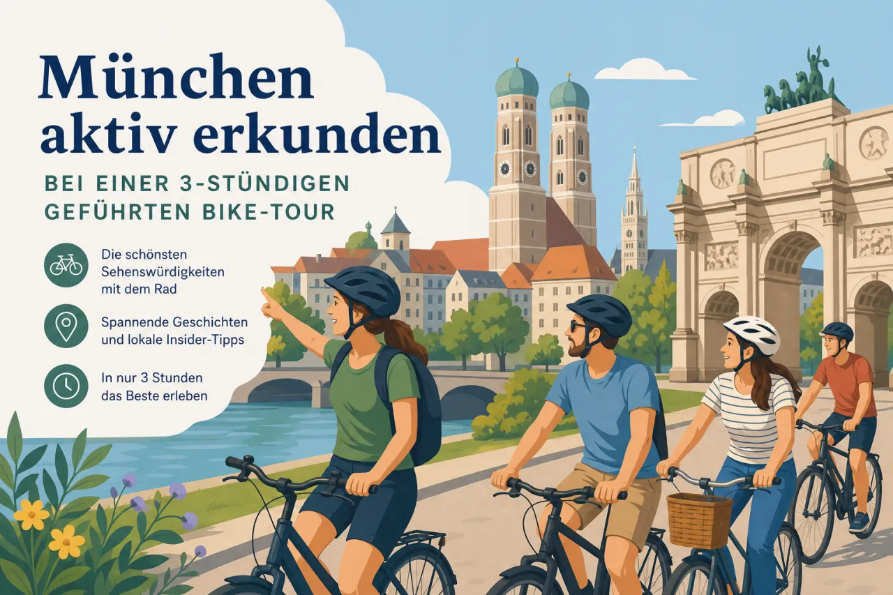 München aktiv erkunden bei einer 3-stündigen geführten Bike-Tour