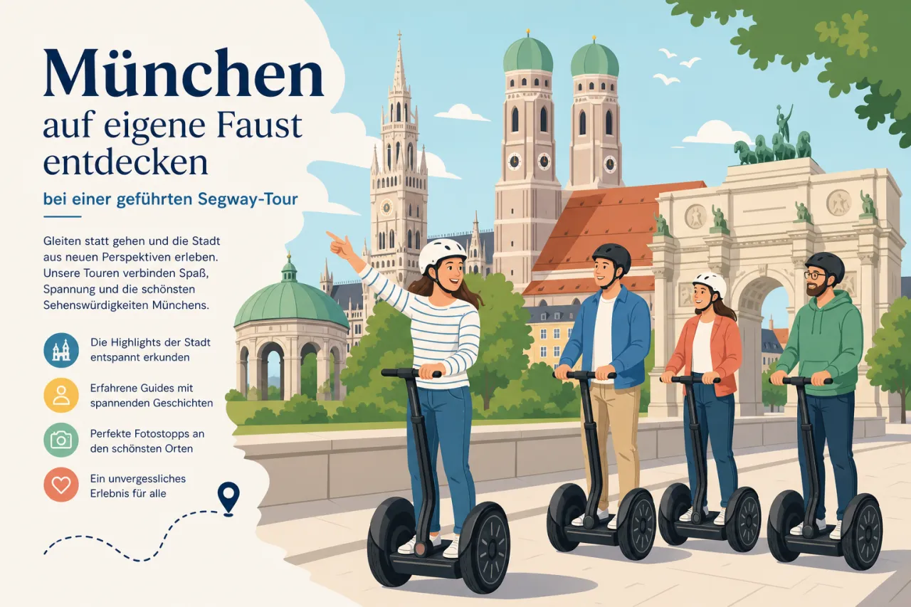 München auf eigene Faust entdecken bei einer geführten Segway-Tour
