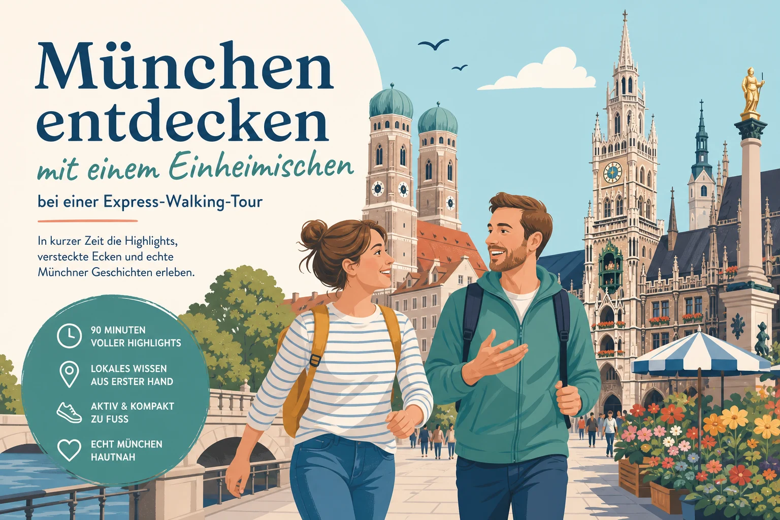 München entdecken mit einem Einheimischen bei einer Express-Walking-Tour