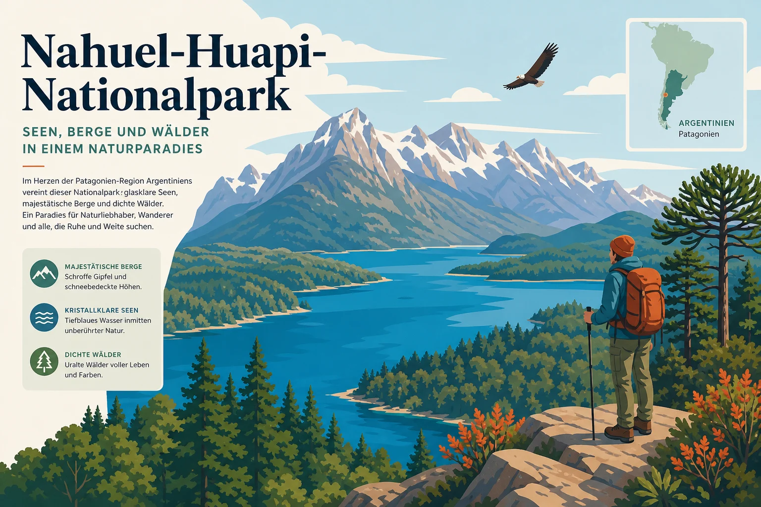 Nahuel-Huapi-Nationalpark: Seen, Berge und Wälder in einem Naturparadies