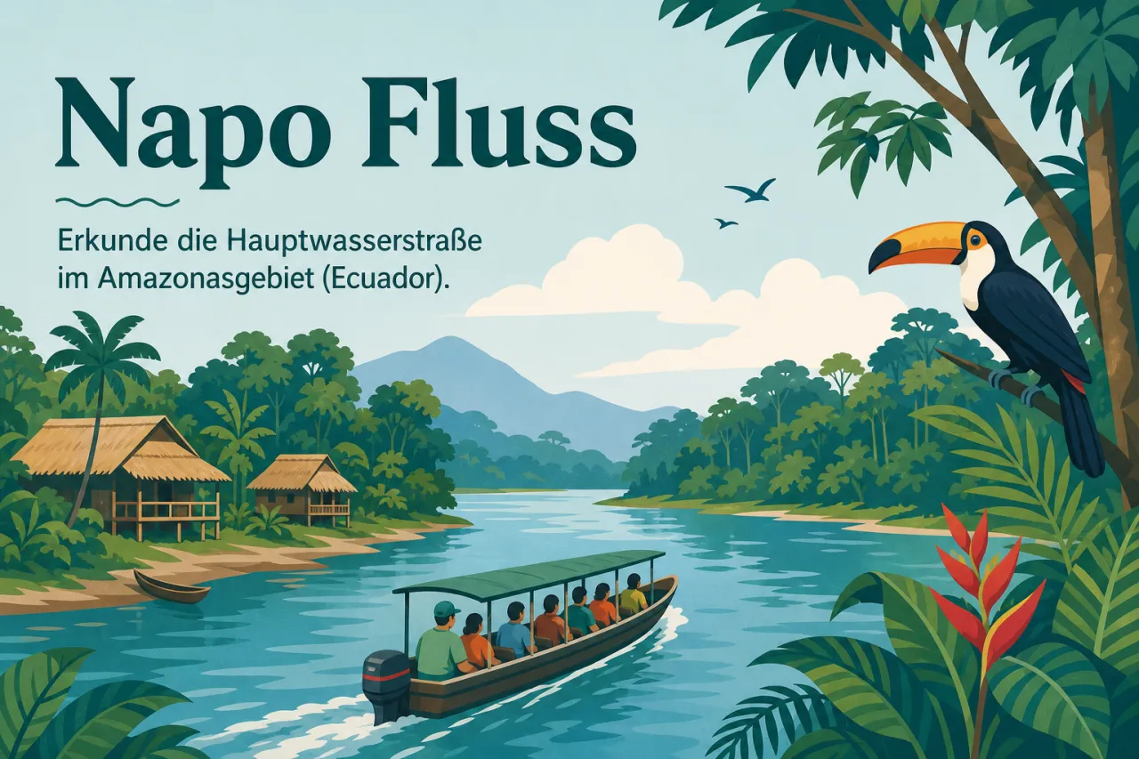 Napo Fluss in Ecuador: Amazonas-Hauptwasserstraße mit Kichwa-Dörfern und Dschungellodges