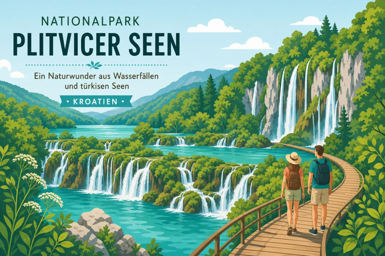 Nationalpark Plitvicer Seen - Ein Naturwunder aus Wasserfällen und türkisen Seen