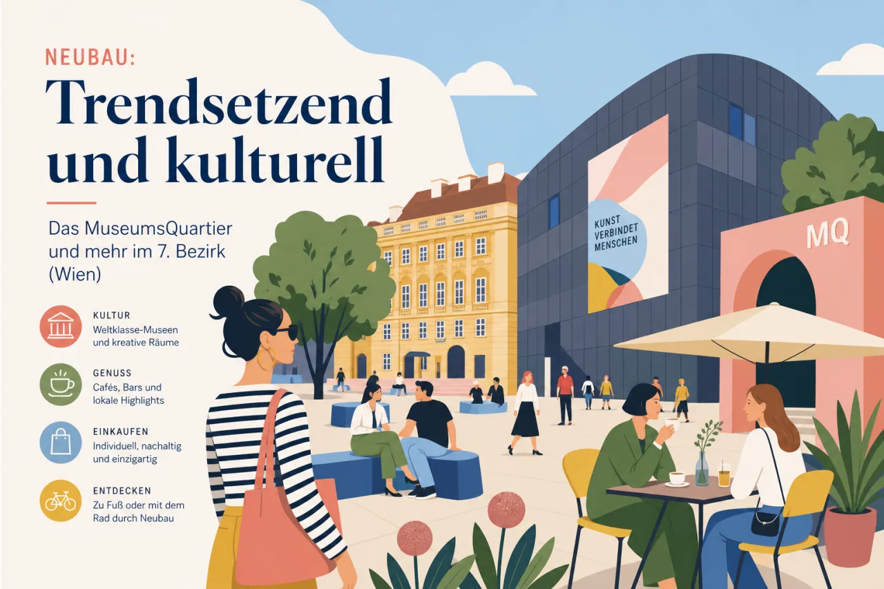 Neubau: Trendsetzend und kulturell – Das MuseumsQuartier und mehr im 7. Bezirk