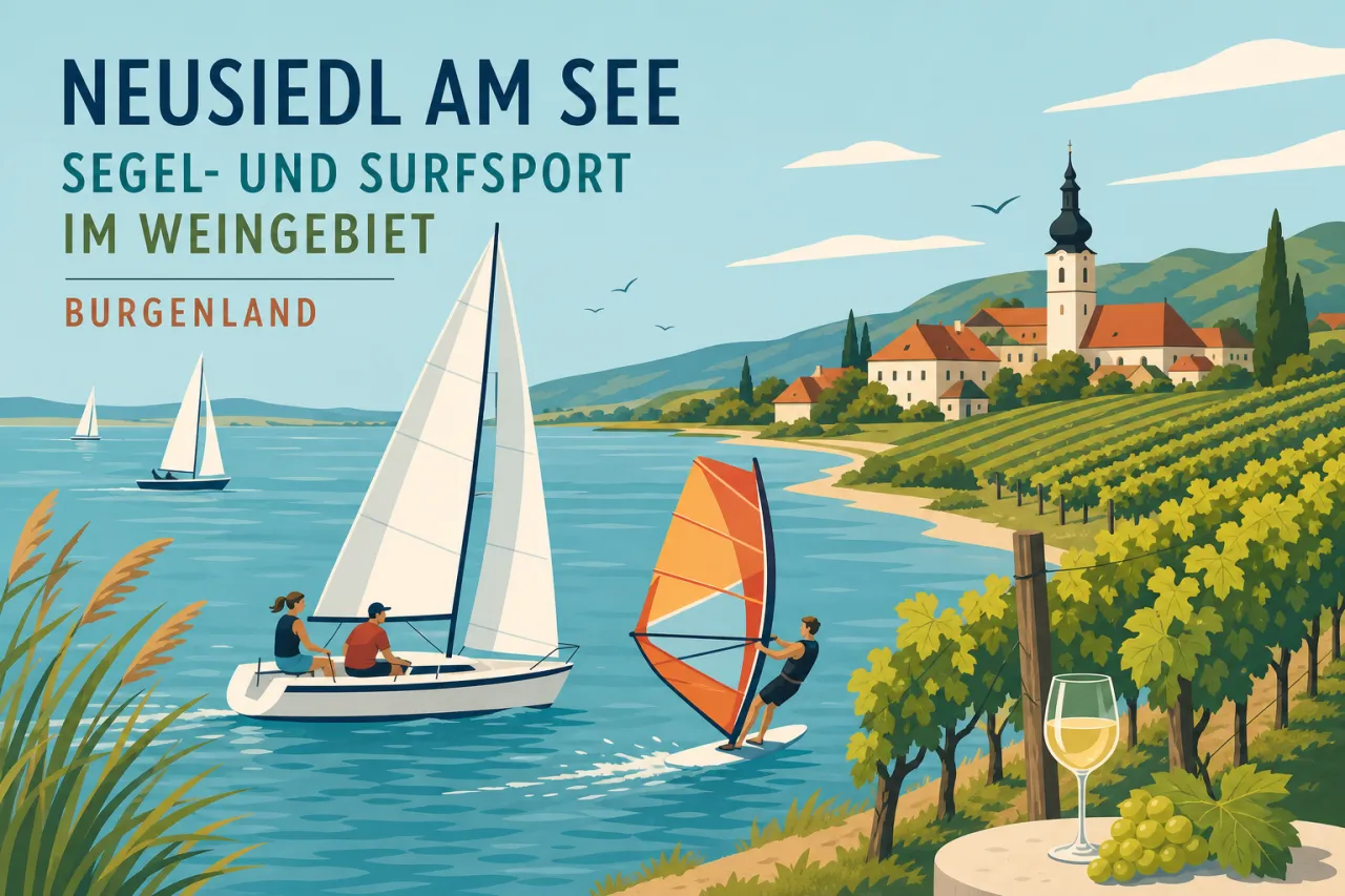 Neusiedl am See: Segel- und Surfsport im Weingebiet