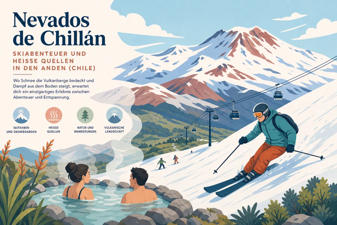 Nevados de Chillán: Skiabenteuer und heiße Quellen in den Anden