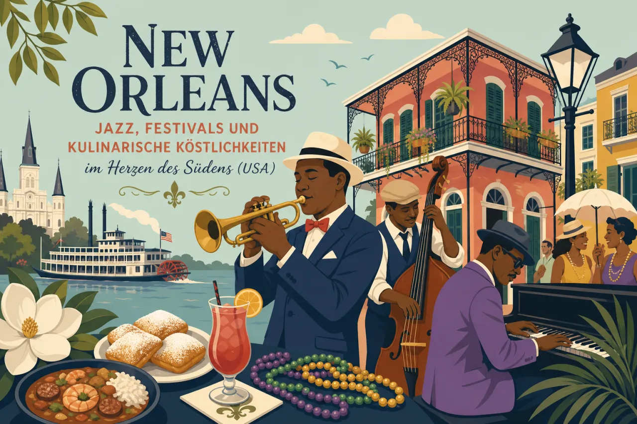 New Orleans: Jazz, Festivals und kulinarische Köstlichkeiten im Herzen des Südens
