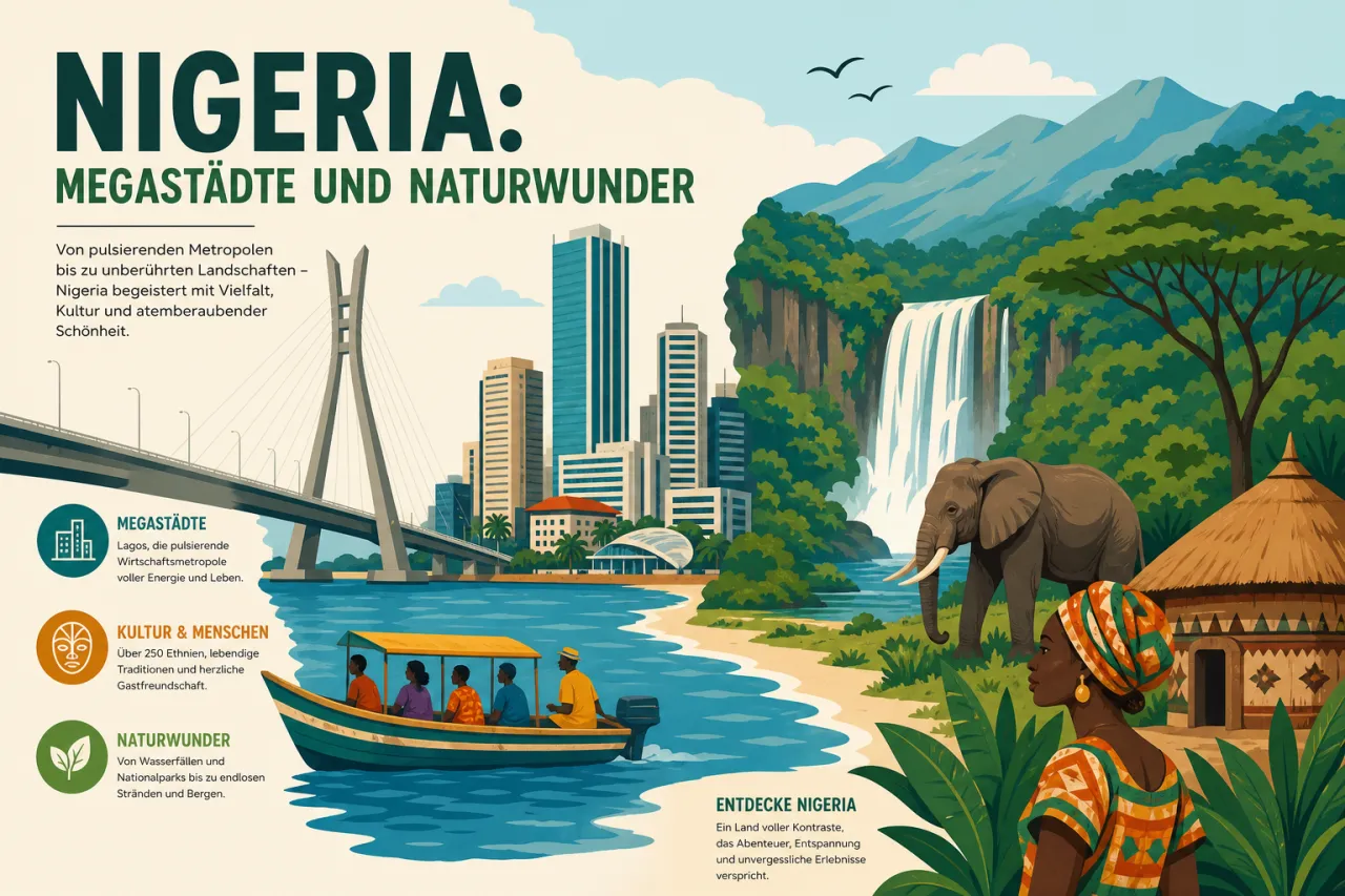 Nigeria: Megastädte und Naturwunder