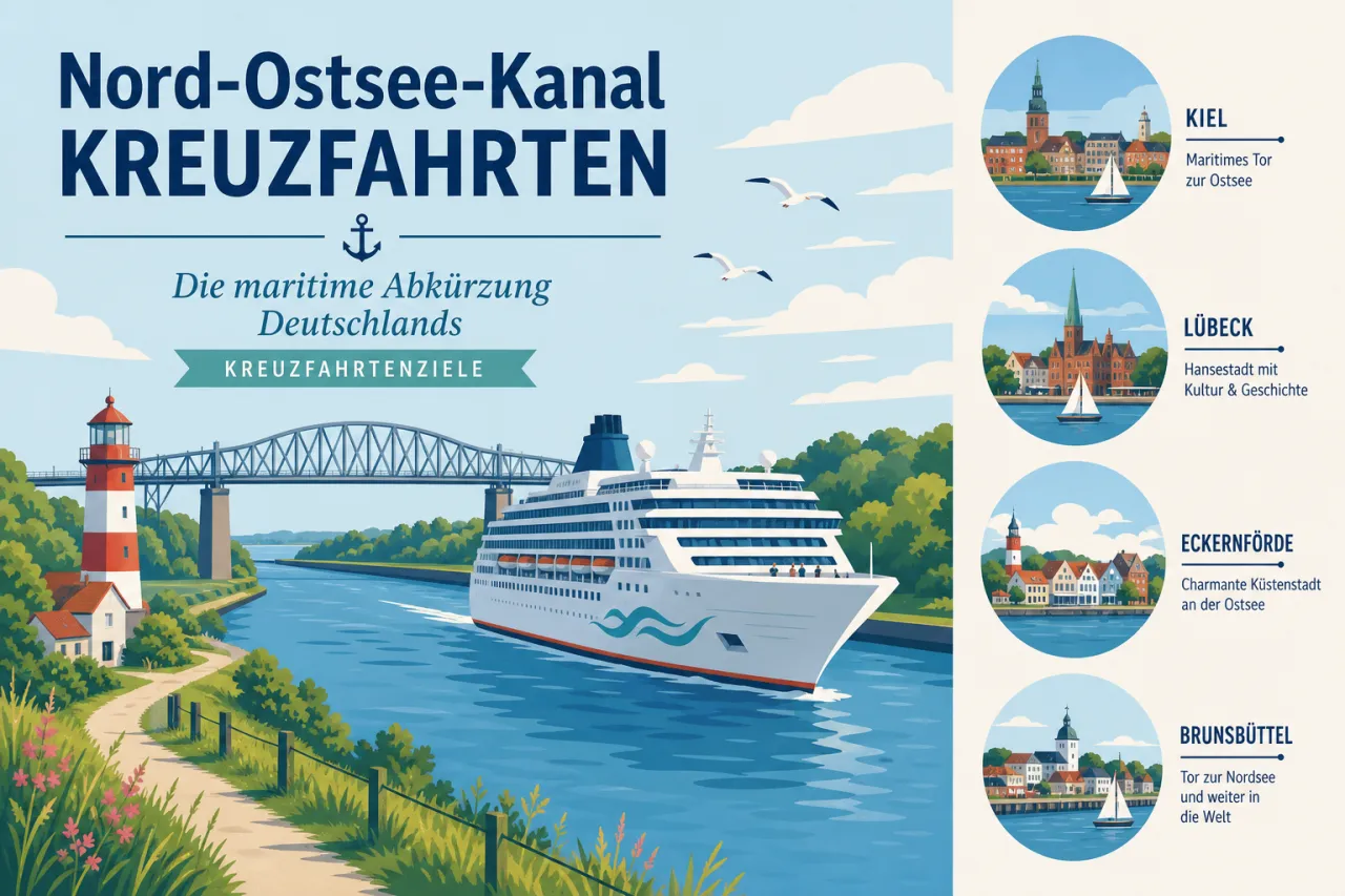 Nord-Ostsee-Kanal Kreuzfahrten: Die maritime Abkürzung Deutschlands