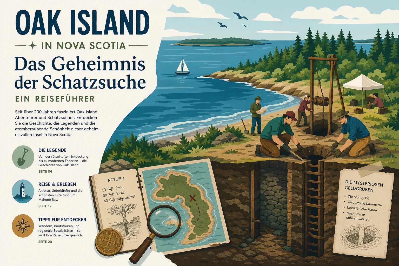 Oak Island in Nova Scotia – Das Geheimnis der Schatzsuche: Ein Reiseführer