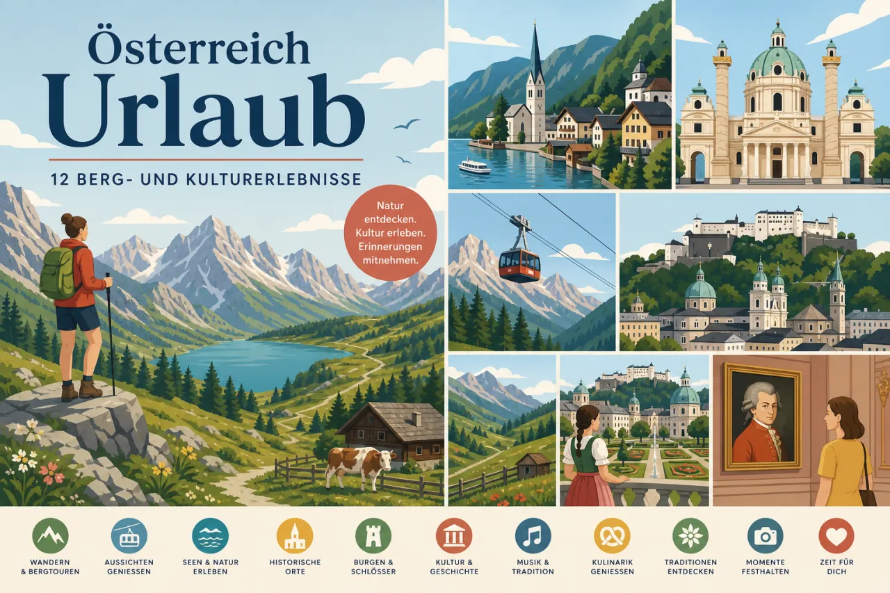 Österreich Urlaub: 12 Berg- und Kulturerlebnisse