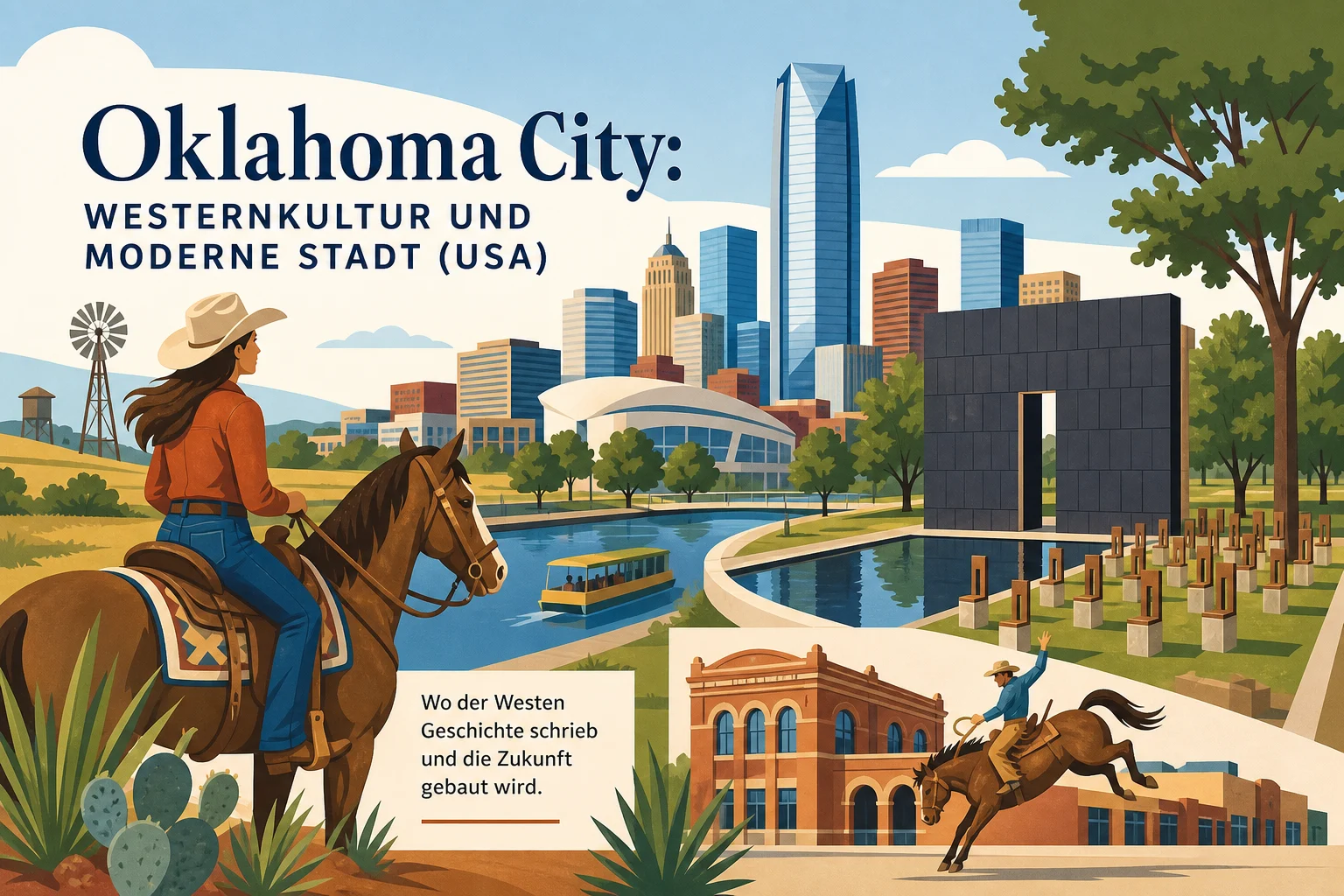 Oklahoma City: Westernkultur und moderne Stadt