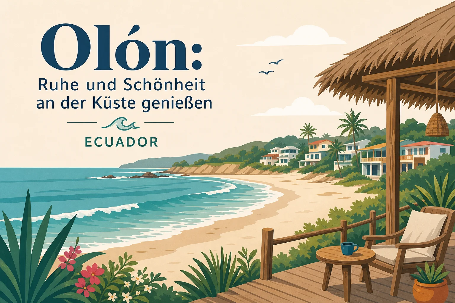 Olón: Ruhe und Küste in Ecuador genießen