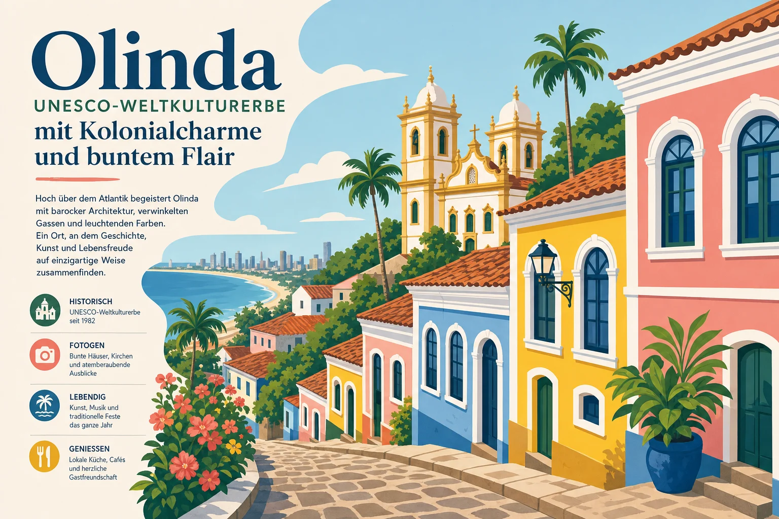 Olinda: UNESCO-Weltkulturerbe mit Kolonialcharme und buntem Flair