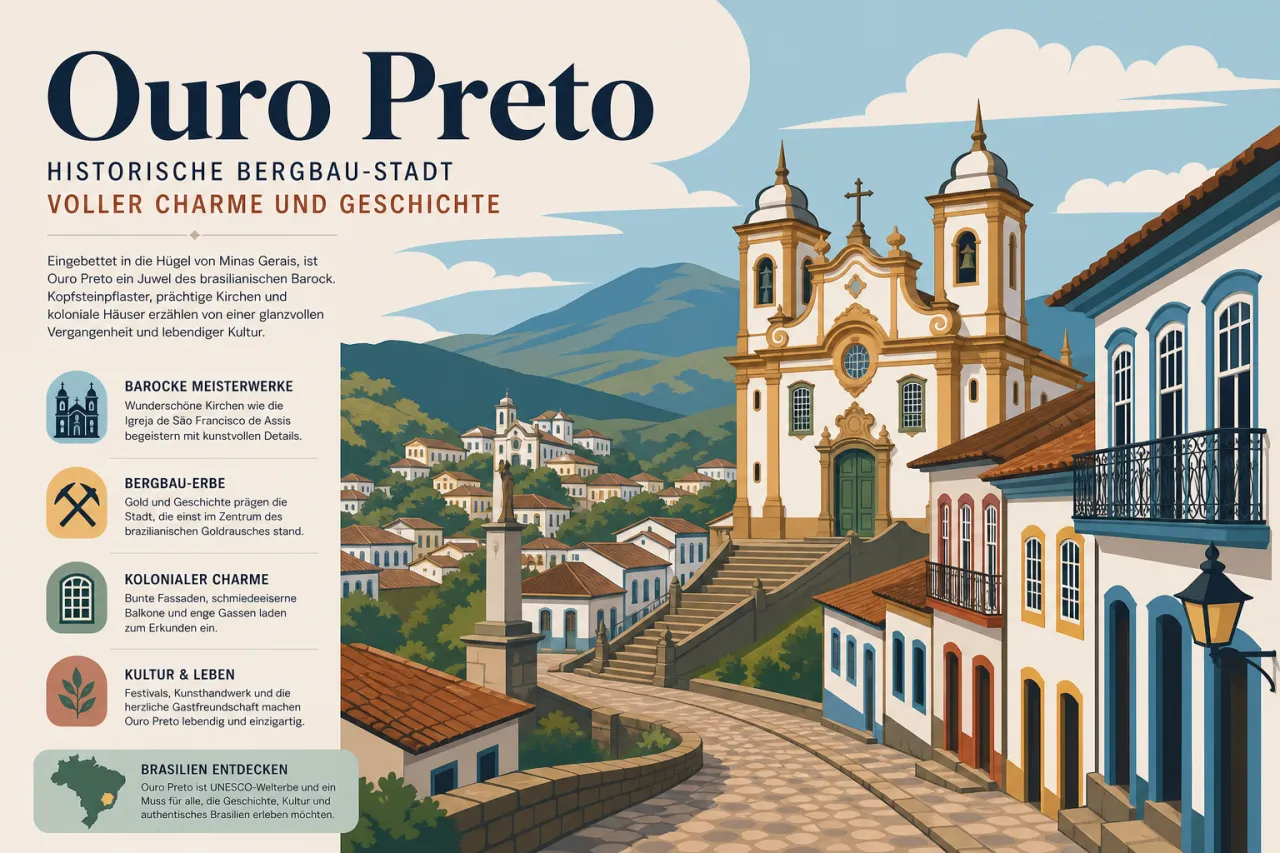 Ouro Preto: Historische Bergbau-Stadt voller Charme und Geschichte