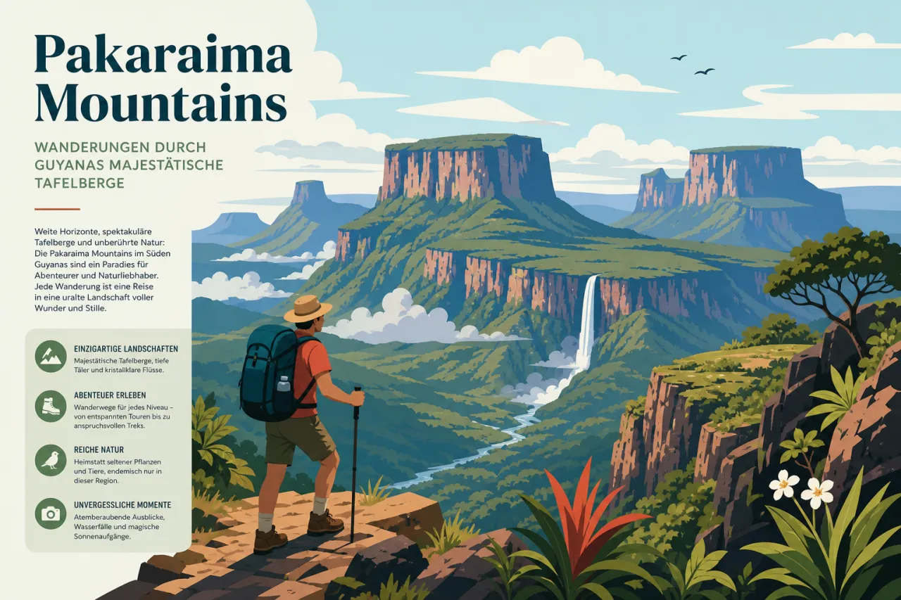 Pakaraima Mountains: Wanderungen durch Guyanas majestätische Tafelberge