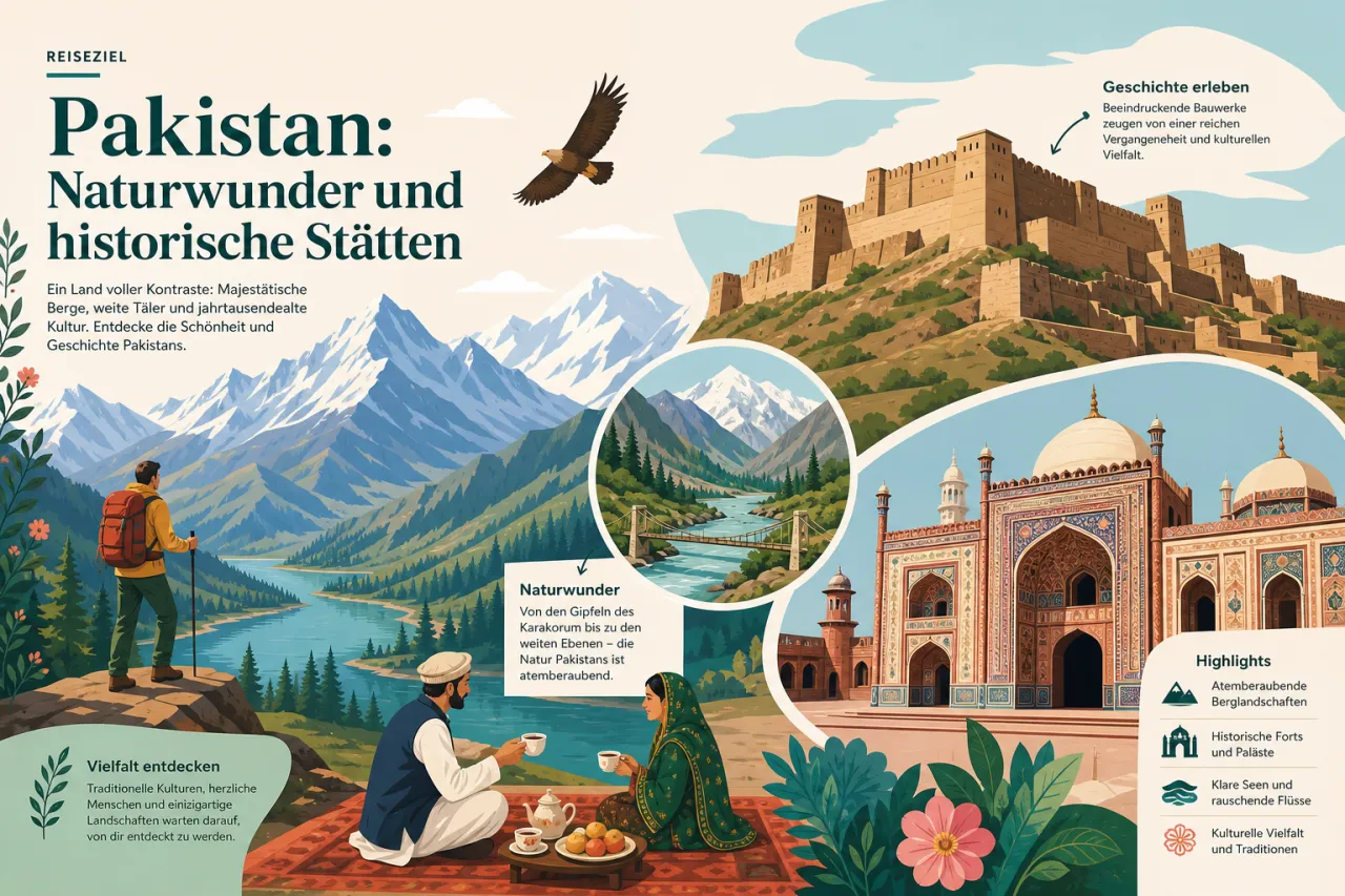 Pakistan: Naturwunder und historische Stätten