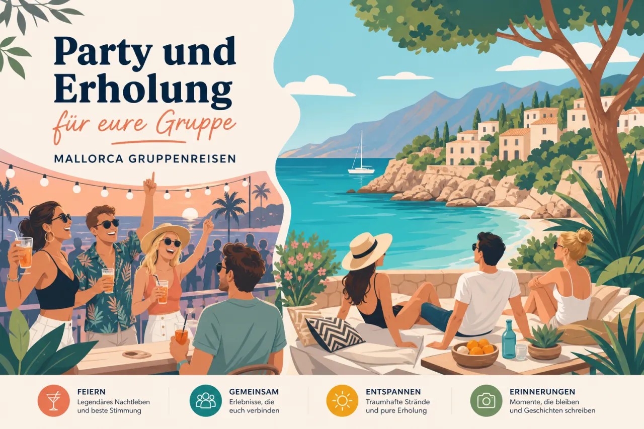 Party und Erholung für eure Gruppe auf Mallorca