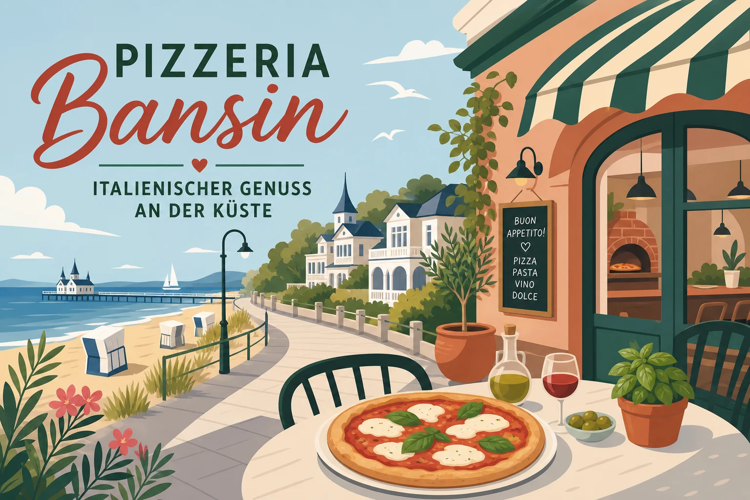 Pizzeria Bansin: Italienischer Genuss an der Küste