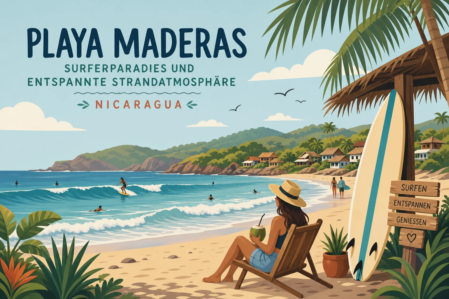 Playa Maderas: Surferparadies und entspannte Strandatmosphäre