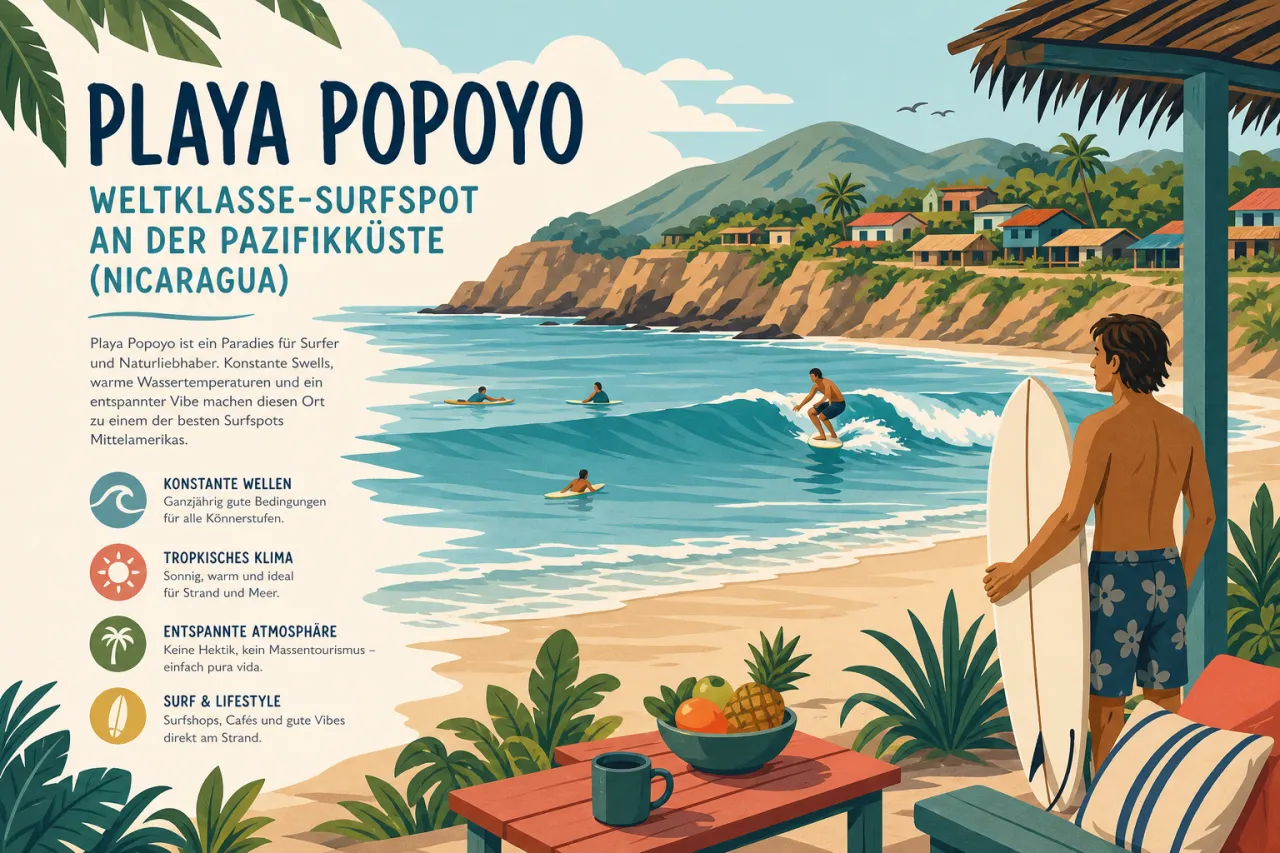 Playa Popoyo: Weltklasse-Surfspot an der Pazifikküste