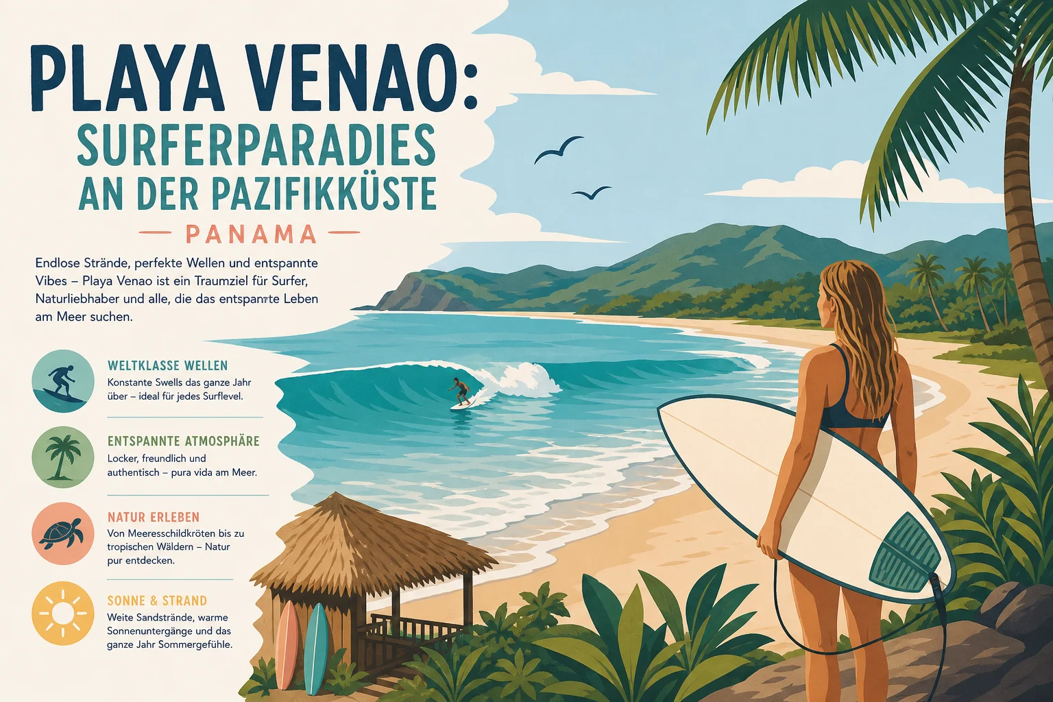 Playa Venao: Surferparadies an der Pazifikküste