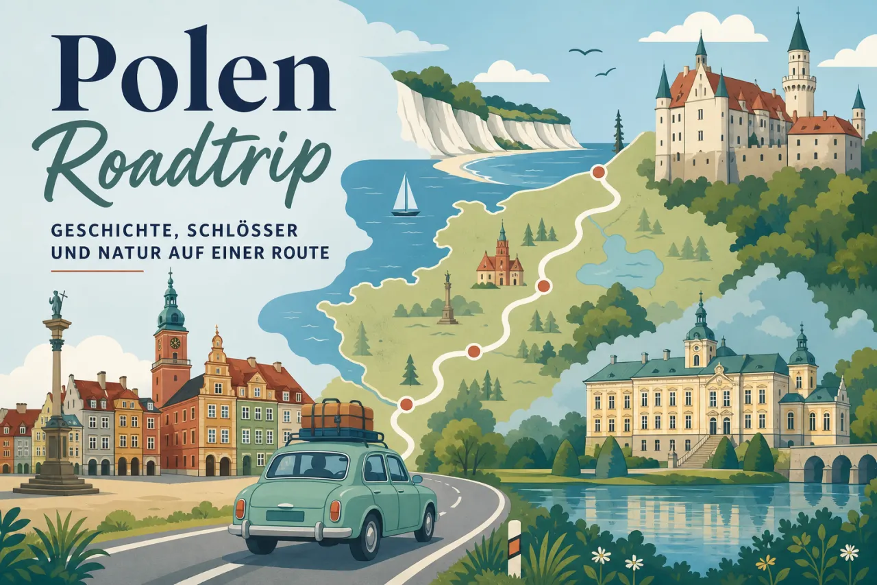 Polen Roadtrip: Geschichte, Schlösser und Natur auf einer Route