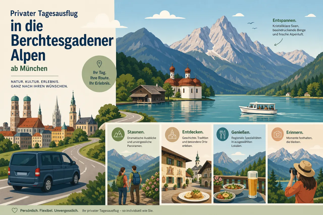 Privater Tagesausflug in die Berchtesgadener Alpen ab München