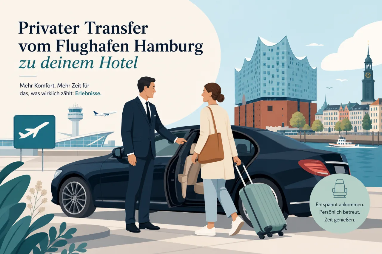 Privater Transfer vom Flughafen Hamburg zu deinem Hotel