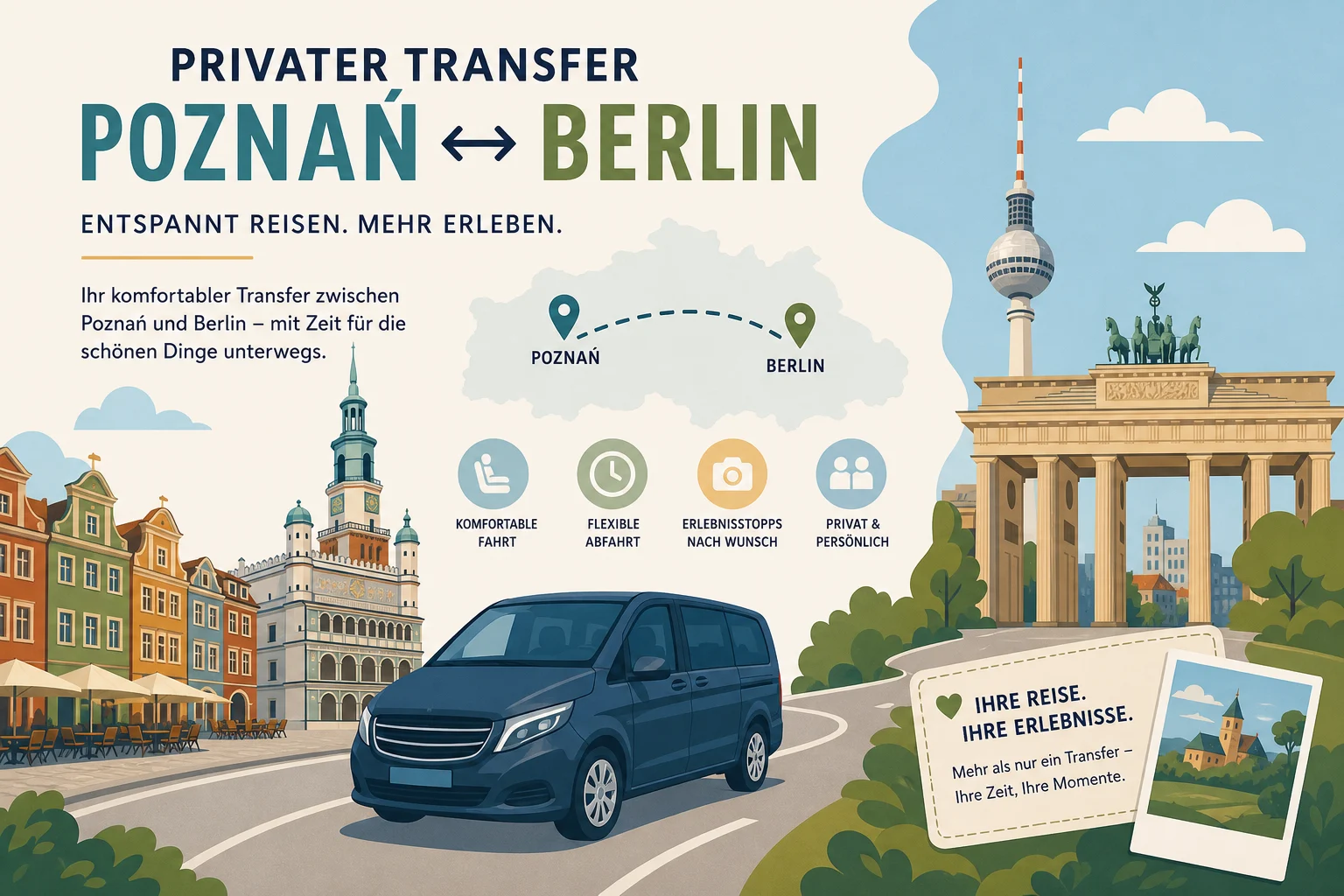 Privater Transfer zwischen Poznań und Berlin