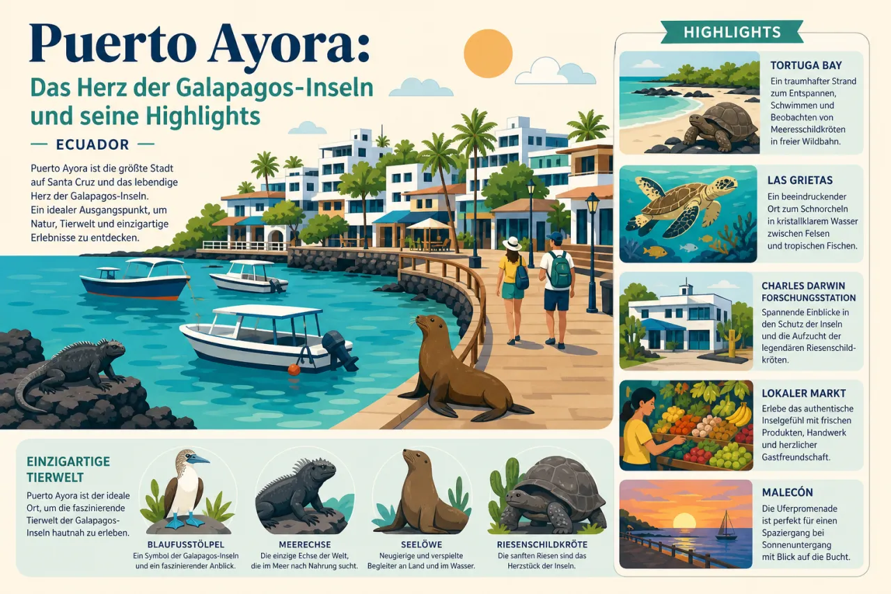 Puerto Ayora: Das Herz der Galapagos-Inseln und seine Highlights
