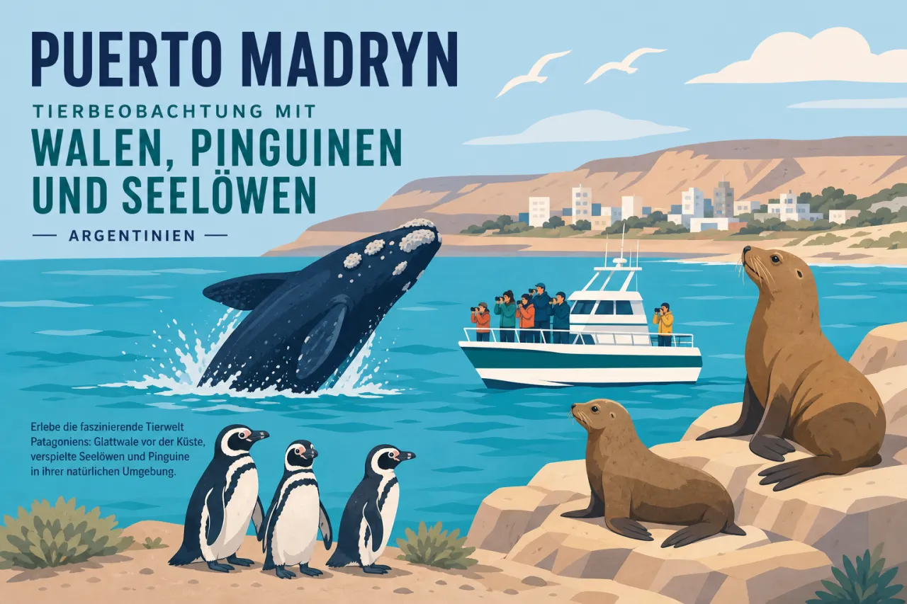 Puerto Madryn: Tierbeobachtung mit Walen, Pinguinen und Seelöwen