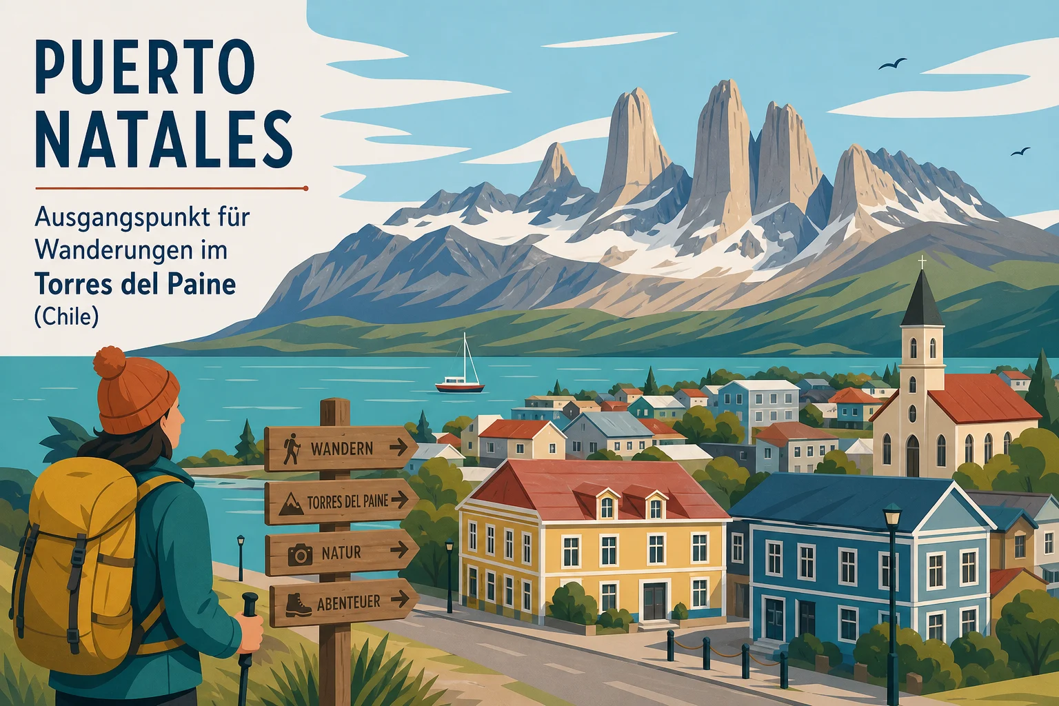 Puerto Natales: Ausgangspunkt für Wanderungen im Torres del Paine