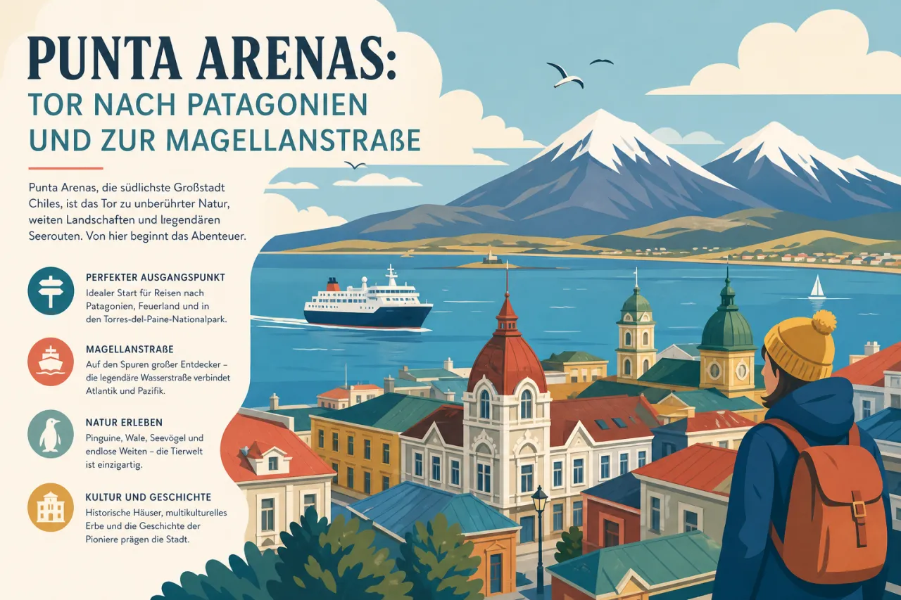 Punta Arenas: Tor nach Patagonien und zur Magellanstraße