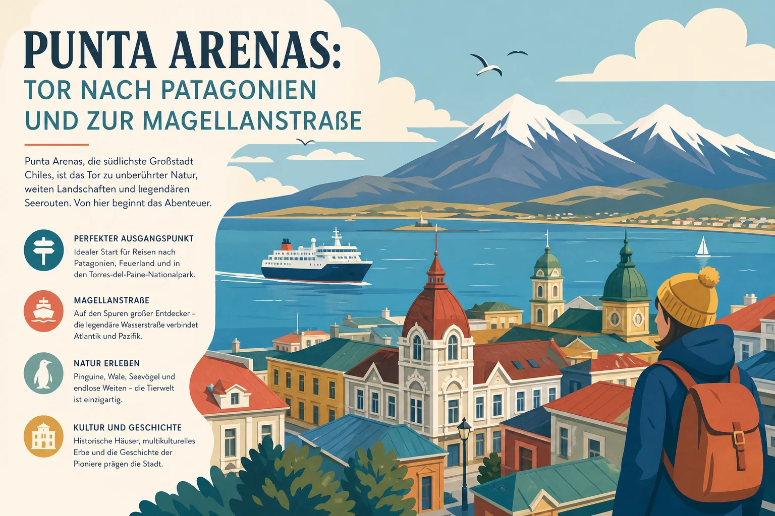Punta Arenas: Tor nach Patagonien und zur Magellanstraße