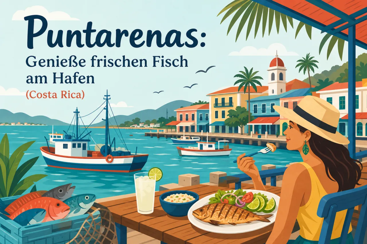 Puntarenas: Genieße frischen Fisch am Hafen