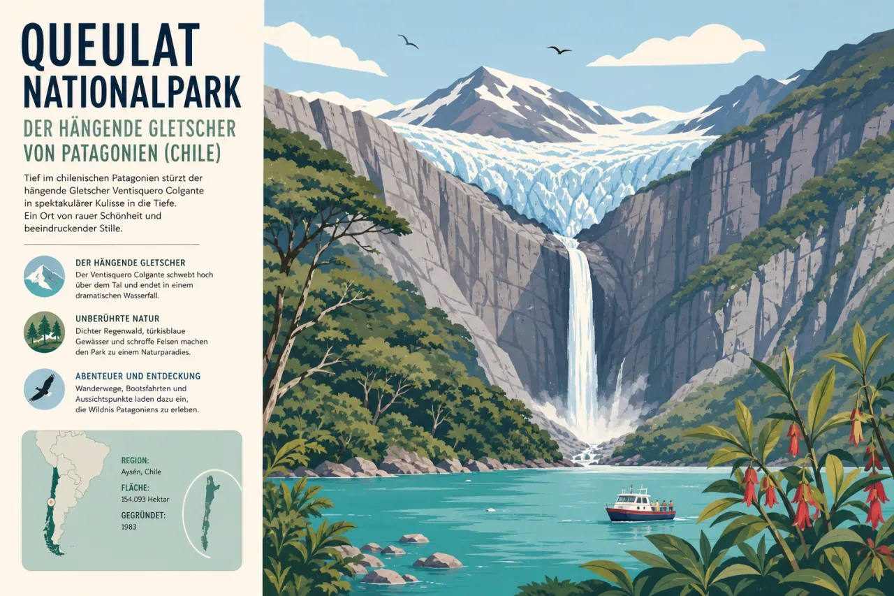 Queulat Nationalpark: Der hängende Gletscher von Patagonien