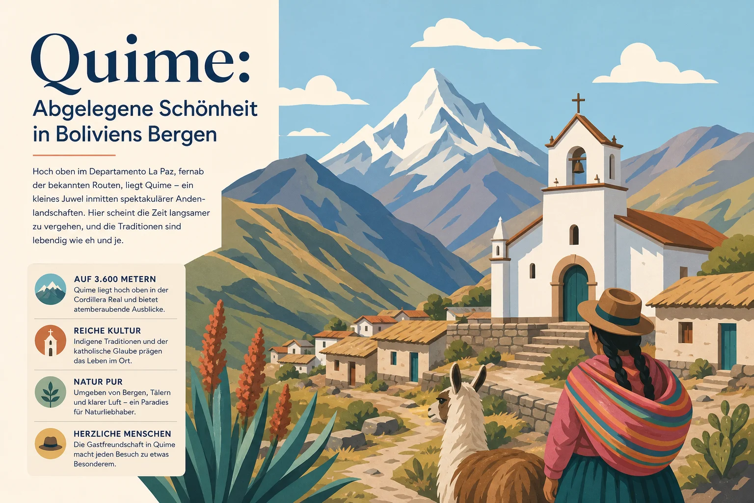 Quime: Abgelegene Bergstadt in Boliviens Anden