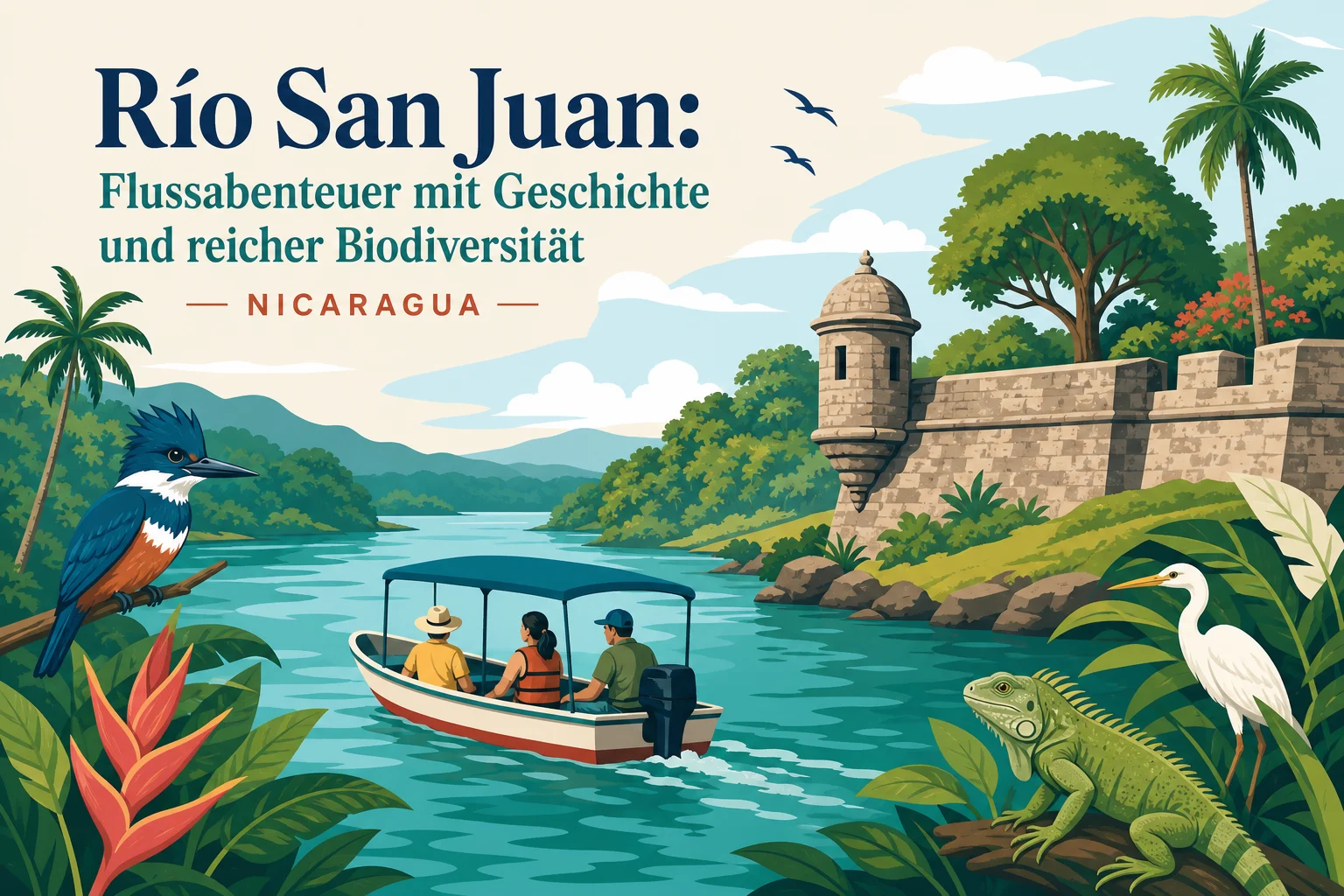 Río San Juan: Flussabenteuer mit Geschichte und reicher Biodiversität