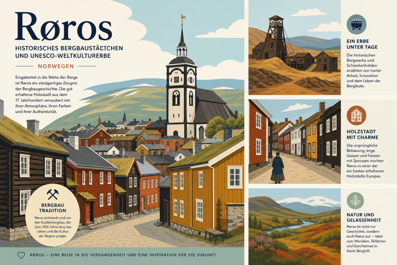 Røros: Historisches Bergbaustädtchen und UNESCO-Weltkulturerbe