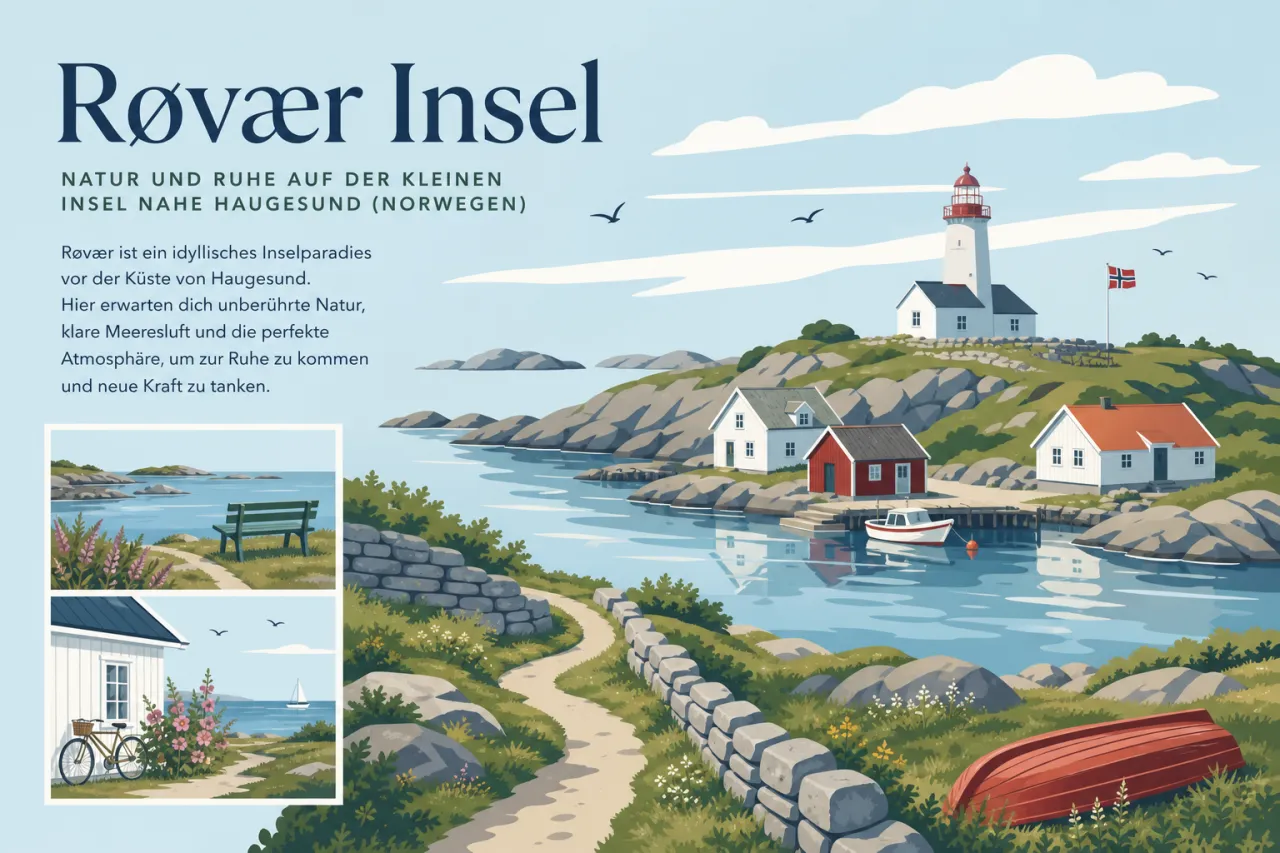 Røvær Insel: Natur und Ruhe auf der kleinen Insel nahe Haugesund