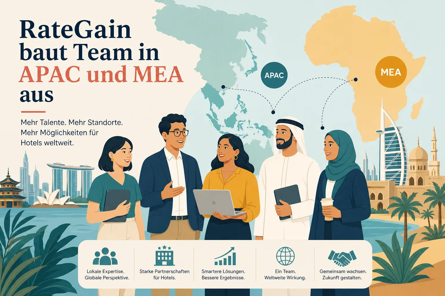 RateGain baut Team in APAC und MEA aus