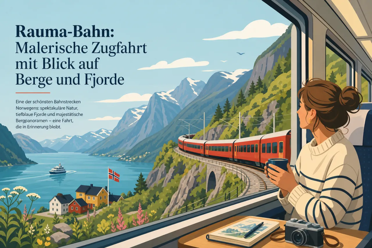 Rauma-Bahn: Zugfahrt durch Norwegens Berge und Fjorde