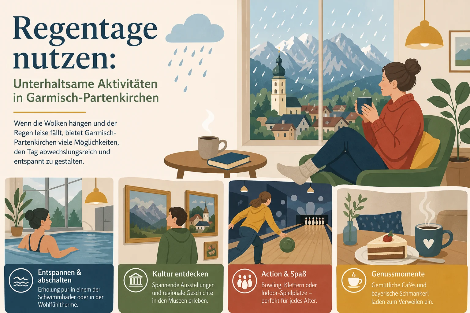 Regentage nutzen: Unterhaltsame Aktivitäten in Garmisch-Partenkirchen