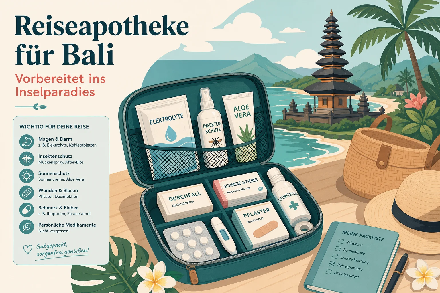 Reiseapotheke für Bali – Vorbereitet ins Inselparadies