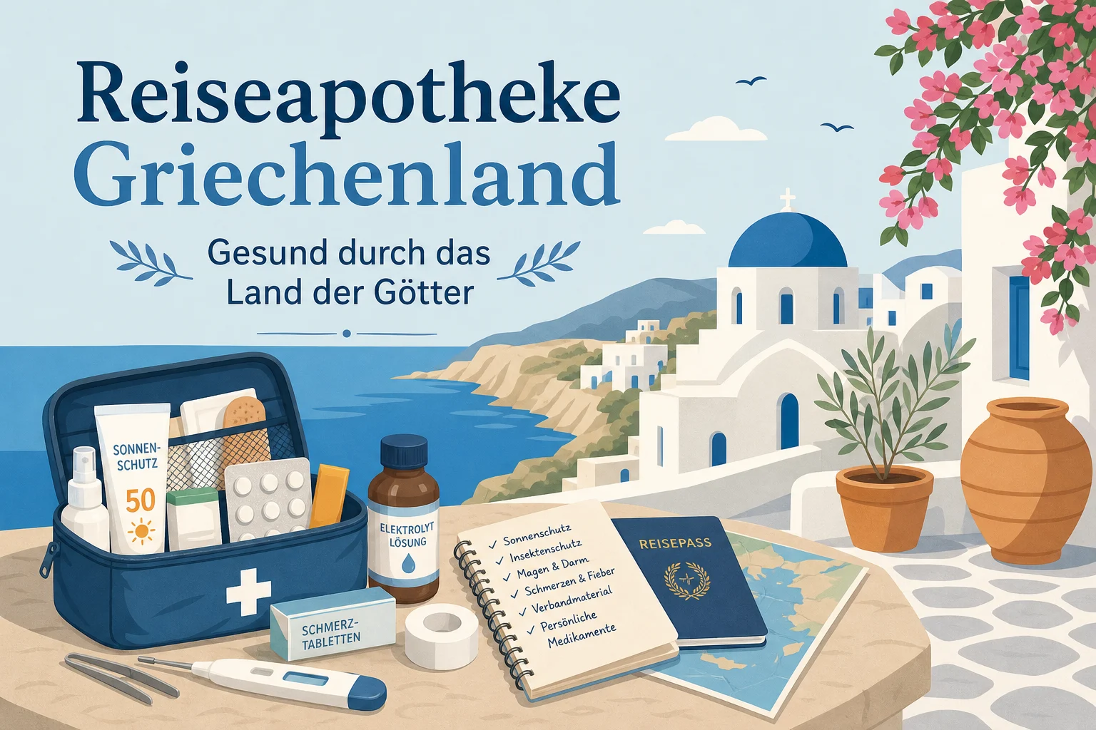 Reiseapotheke Griechenland – Gesund durch das Land der Götter