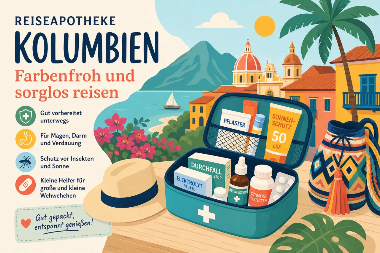 Reiseapotheke Kolumbien – Farbenfroh und sorglos reisen