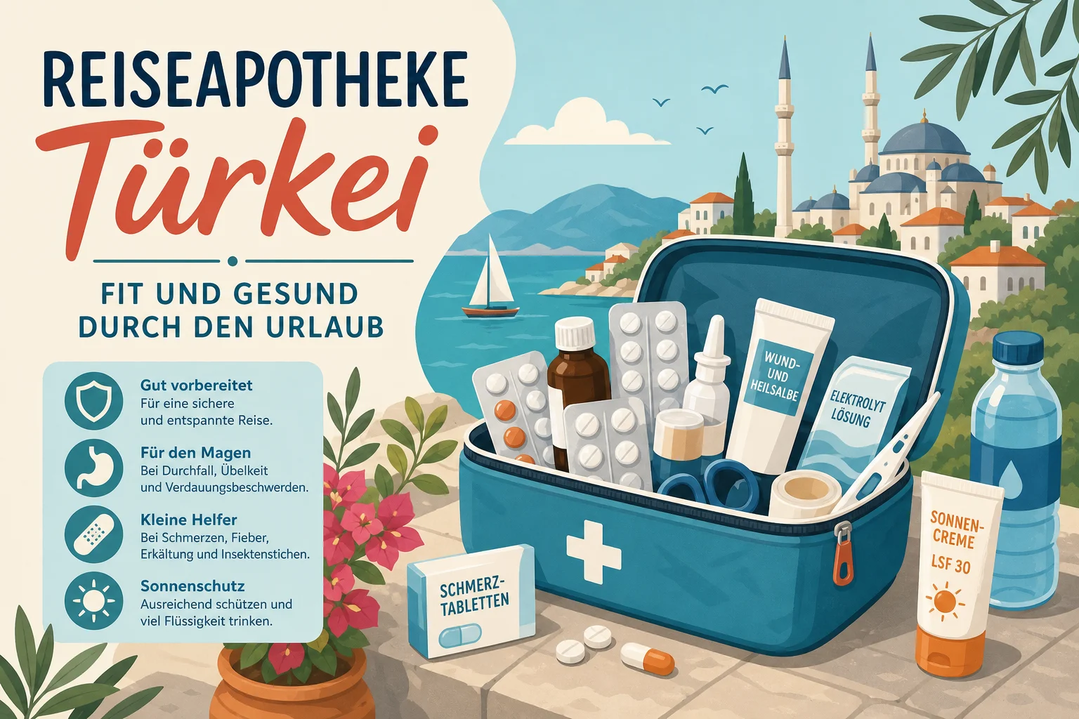 Reiseapotheke Türkei – Fit und gesund durch den Urlaub