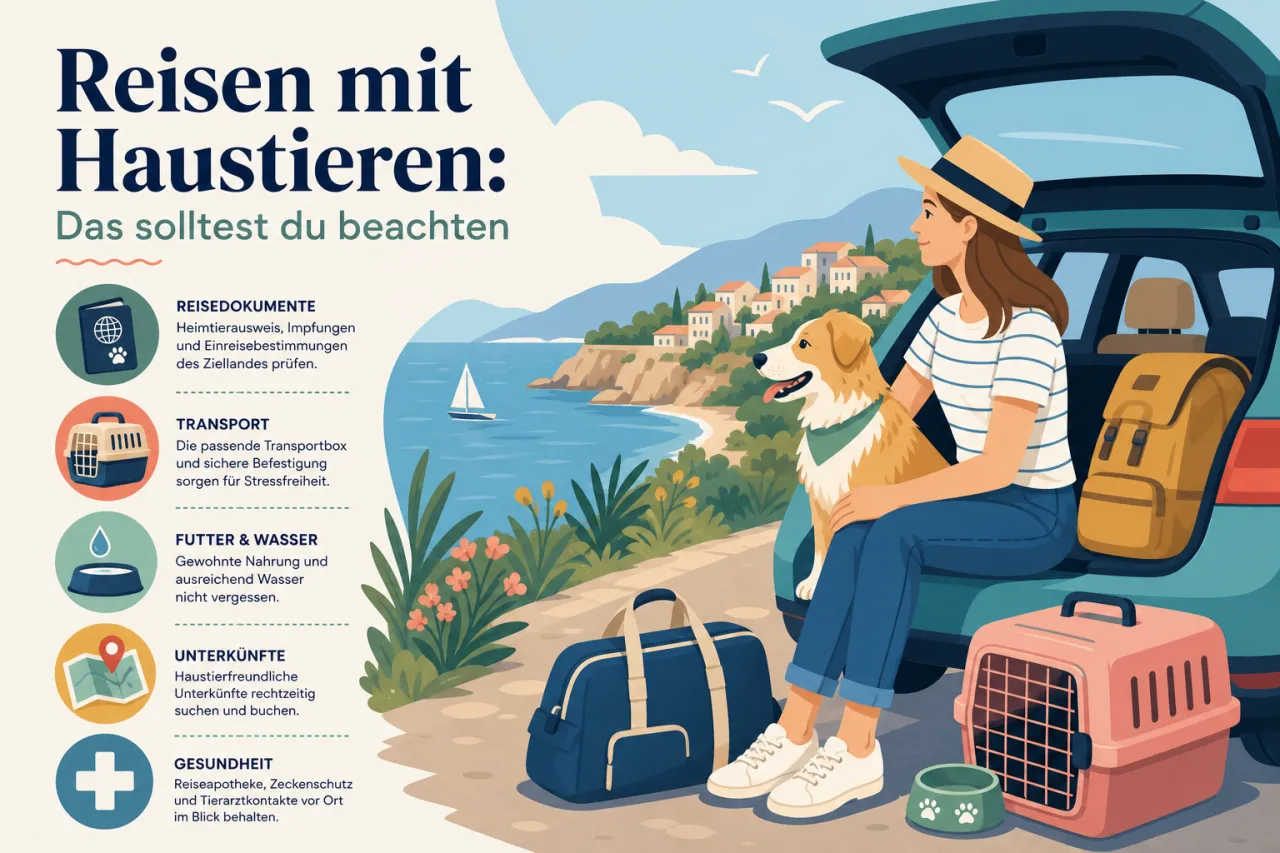 Reisen mit Haustieren: Das solltest du beachten