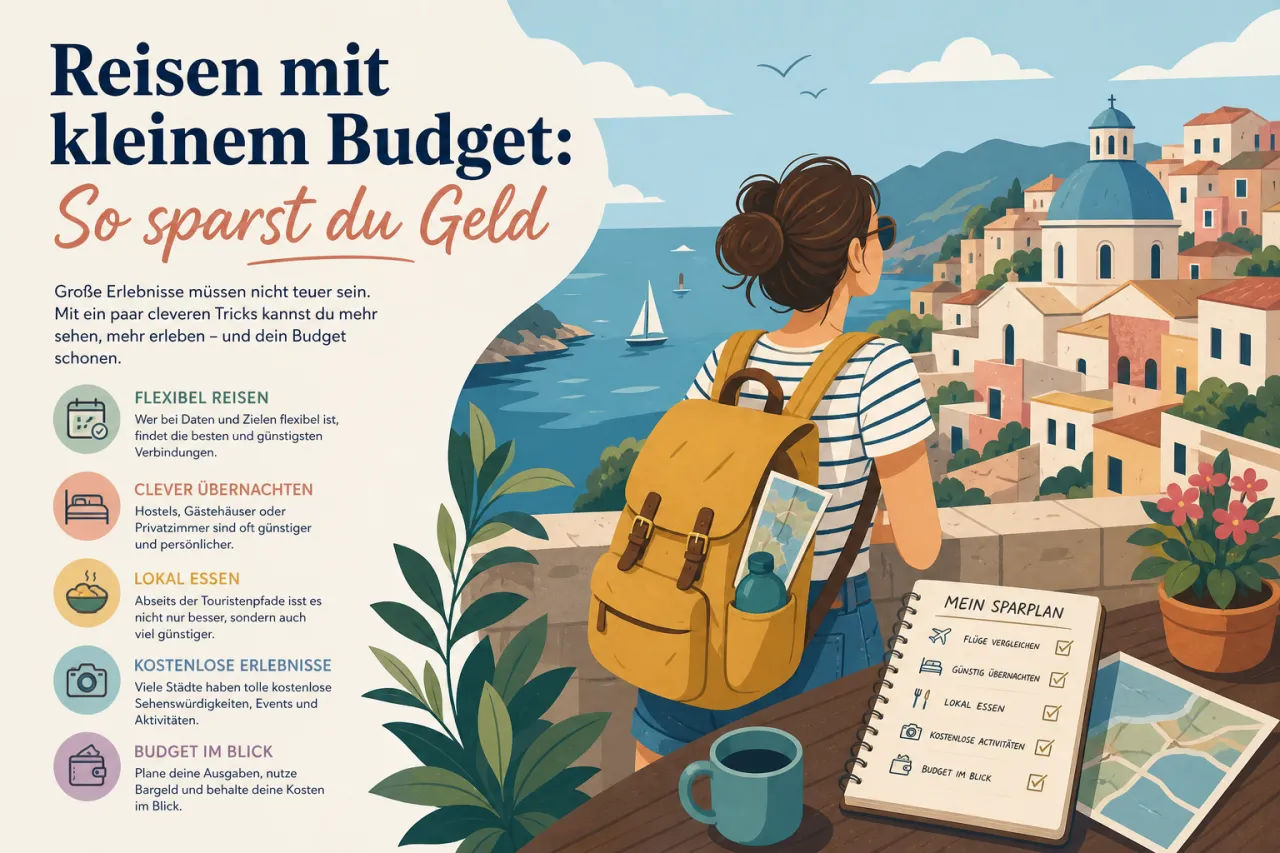 Reisen mit kleinem Budget: So sparst du Geld