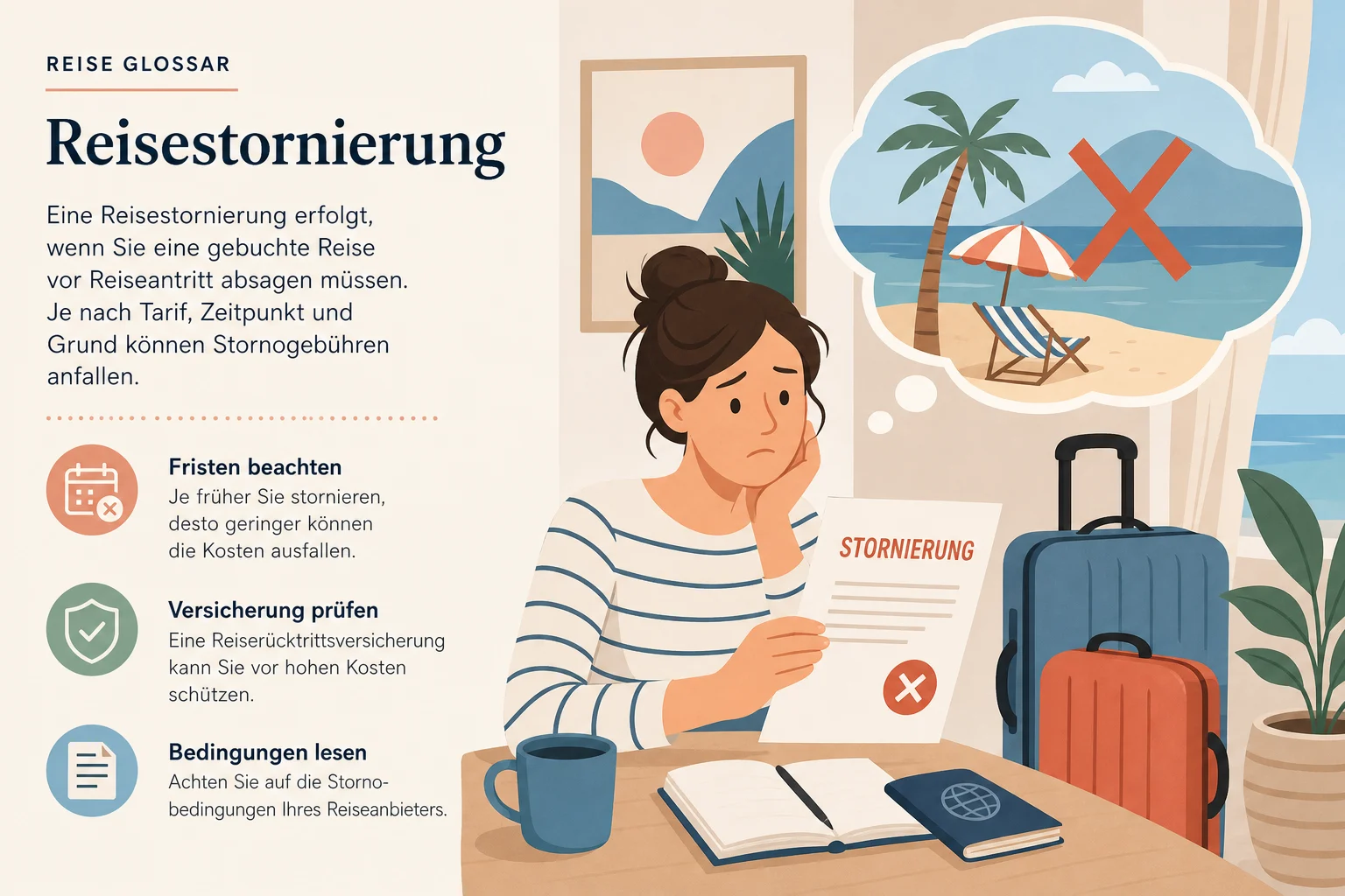 Reisestornierung: Deine Rechte, Fristen und Kosten im Überblick